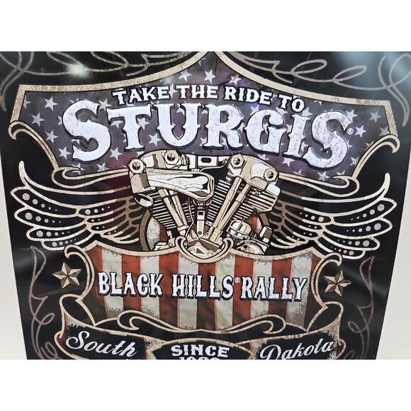 Take a ride to STURGIS BLACK HILLS RALLY South Dakota • 15x12 Metal Sign [U] - Picture 4 of 9